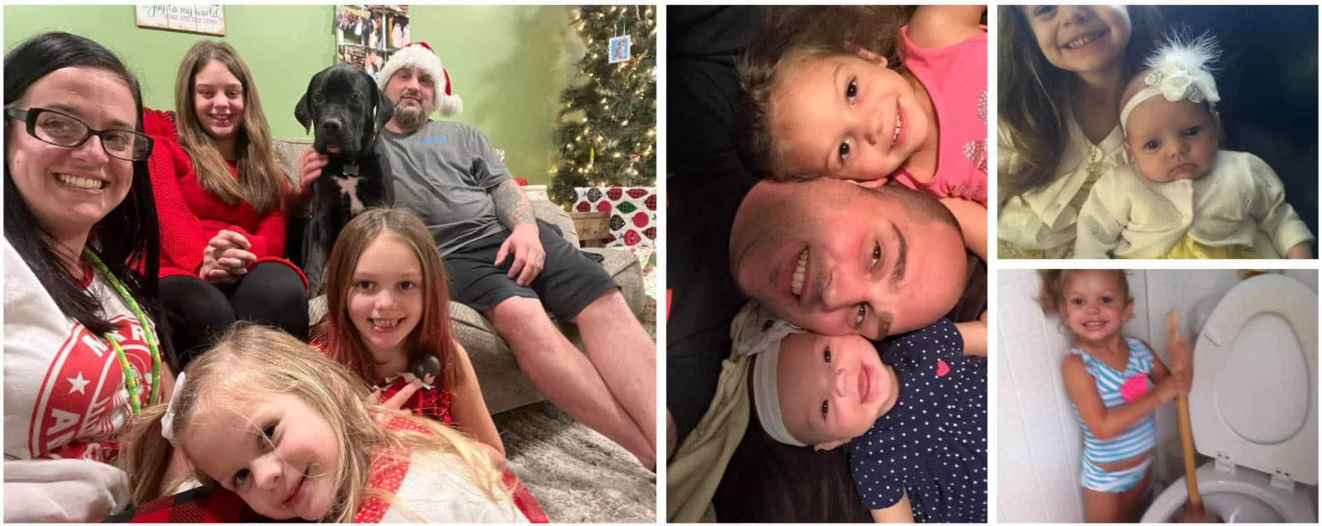 Stephen Cirigliano with his wife and three daughters